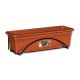 Jardinera 60x20 cm + plato integrado + soporte